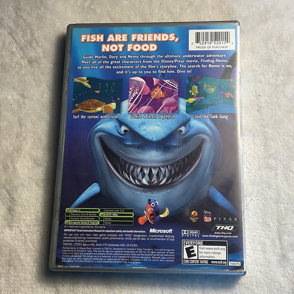 Finding Nemo Video Game for Xbox - Picture 2 of 3